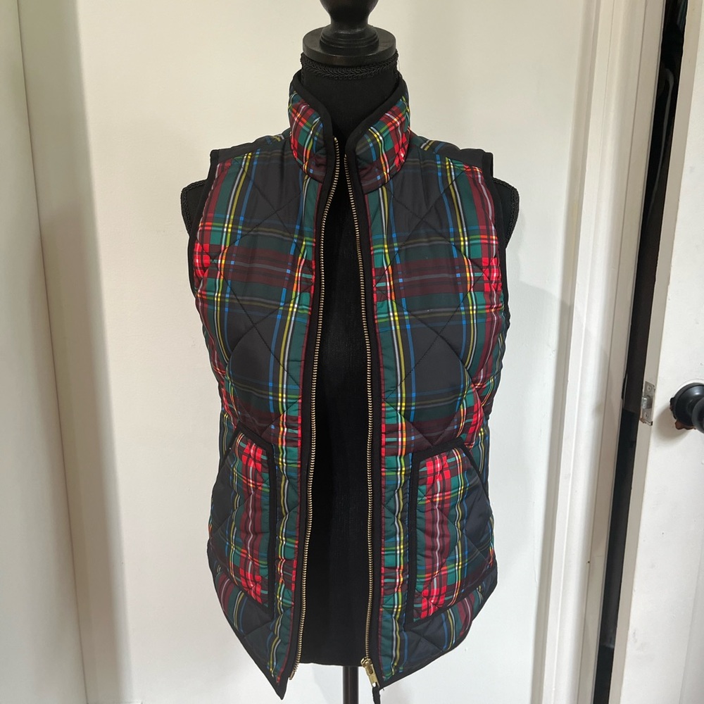 Plaid J Crew Quilted Vest!